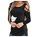 Moilant Women Cute Cat Print T Shirt Sexy Off-The-Shoulder Top Casual Comfortable Pullover Blouse Tunicthumb 4