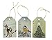 Sustainable Greetings 120 Pack Vintage Christmas Gift Tags for Holiday Presents, Customizable Gift Tags with String Attached for Parties, Stocking Name Labels, 6 Designs, 2.2 x 3.5 In