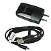 Heartte New Replacement Rapid Charger KIT for HTC One (M9) Plus SmartPhone with Micro USB 2.0 Cable will power up in a blink! (HTC-M9)