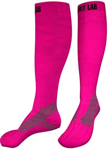 Compression Socks for Women &amp; Men. BEST Graduated Socks For Running, Crossfit, Nurses, Pregnancy, Flights. Athletic Fit. 20-30 mmHG 1 Pair - pink