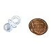 Adorox 144 Small Blue Acrylic Baby Pacifiers Baby Shower Decoration Table Scatter (144 Pieces)