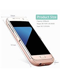 BIGFOX   Funda de batería recargable para Samsung Galaxy S7, 4200 mAh, ultra fina, con función atril, función atril, S7