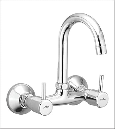 ALTON Grace 3770 Brass Sink Mixer With Swinging Spout/Wall Mounted (Chrome)