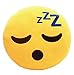 SLEEPING Emoji Pillow Smiley Emoticon Yellow Round Cushion Stuffed Plush Soft Toy(Poop,Pinkpoop,Monkey,Money Mouth,Cat,Heart Eye,Laugh to Tear,Smirking,Throwing Kiss,Tongue,Devil,Nerd)