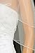 SAMKY 2T 2 Tier Classic Pencil Edge Bridal Wedding Veil - Ivory Fingertip Length 36