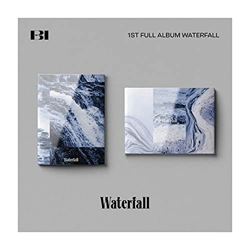 iKON B.I Waterfall 1st Full Album Random Version CD+1p Poster+1p Folding Poster On Pack+96p PhotoBook+3p PostCard+1p Selfie PhotoCard+1p Sticker+1p Secret Letter+Message PhotoCard SET+Tracking