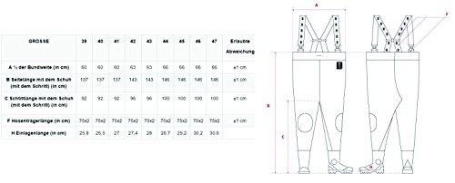 Waders De Pêche Standard En Pvc, Série 680, Noir, Taille 34-42