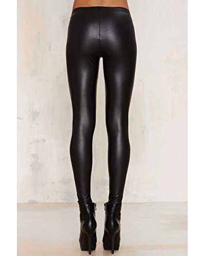 timbre faux leather coated leggings jeggings for women party wear black