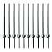 Metal Fence Post Green 5 Feet, Pack of 10, for 48 Inch High Garden Welded Wire Fence U-Channel Steel Garden Post
