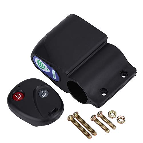 Anti-Theft Bike Alarm Bike Remote Alarm, ABS Wireless Remote Control Security Vibration Alarm Anti-Theft Lock