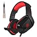 PHOINIKAS H1 Stereo Gaming Headset,Noise-Cancelling Headset,Bass Surround, Over Ear Headset，for PC,PS4，Xbox One, Mac, iPad, with Mic, LED Light,360 Switch Controller,Classic Version Headset (Red)thumb 1