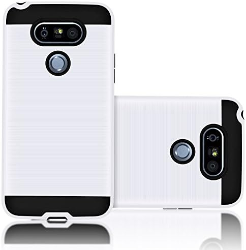 LG G5 Case, Carkoci Brushed Metal Texture, Shock Absorbent, Slim Fit, Drop Protection Rugged Cover for LG G5 Mobile Phone