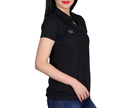 vivid bharti women's chest crown polo t-shirt