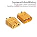 AUTOUTLET XT30/XT60 Bullet Connectors Plugs Male & Female for RC Car/Boat/LiPo Battery (10 Pairs XT60 Connectors Plugs)