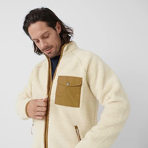 Fjallraven 84158-113 Vardag Pile Fleece M Maglia Lunga Uomo Chalk White Taglia S