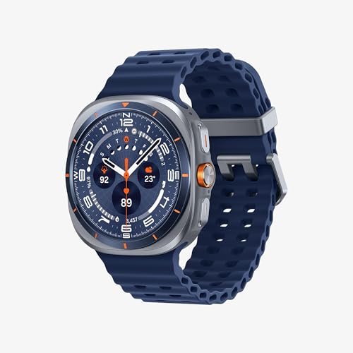 Samsung Galaxy Watch Ultra 2025 47mm - Smartwatch LTE con IA, Titanio, Boton Personalizable, Control de Salud, Garantía del Fabricante 3 Anos + 1 ano Extra, Azul Titanio (Version espanola)