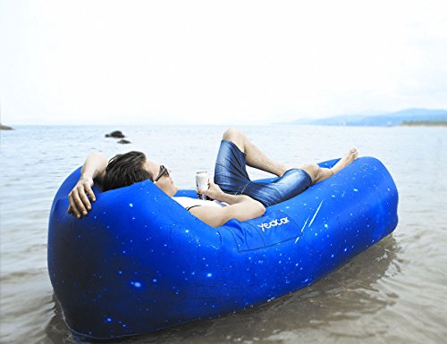 yeacar Inflatable Lounger Air Sofa, Portable Waterproof Indoor or Outdoor Inflatable Couch for Camping Park Hiking Travelling Picnics Pool Music Festivals and Beach Party - Thumbnail 7