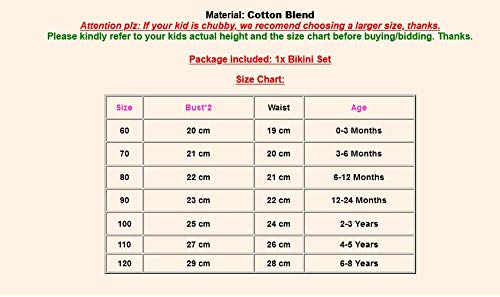 Toddler Kids Baby Girl Swimwear Cute Dinosaur Print Tassel Top Bikini Set Summer Swimsuit Beachwear with Headband (Off One Shoulder Bow Leopard - Yellow, 0-3 Months) - Thumbnail 2
