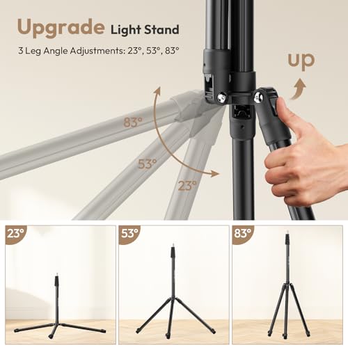 ULANZI T270 Light Stand - 8.8FT/270cm Adjustable Photography Light Stand Tripod, Aluminum Portable Studio Lighting Stand for Softbox, LED Video Light, Reflector, Strobe, Photo Video Photography