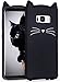 Mulafnxal Case for Samsung Galaxy S8,Soft Silicone 3D Cartoon Animal Cat Slim Cover, Cute Cases Kids Girls Shock Proof Rubber Gel Kawaii Character Fashion Protector for Samsung S8 Black Cat
