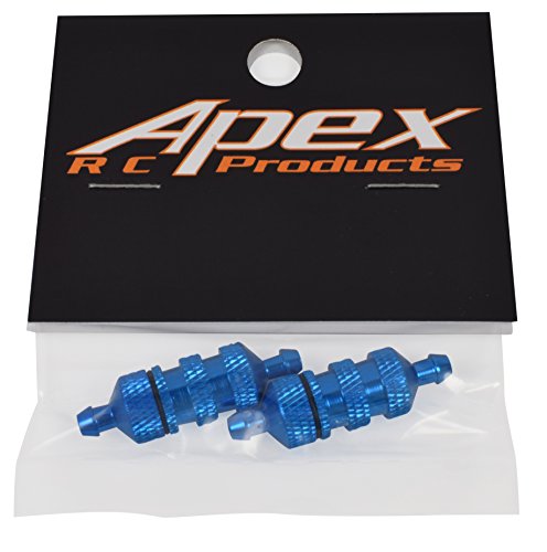 Apex RC Products Blue Aluminum Nitro Fuel Filter - 2 PACK #8054 - Thumbnail 3
