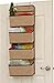 Simple Houseware 4 Pocket Over the Door Wall Mount Hanging Organizer, Beige