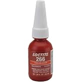 Threadlocker, 10mL, Red, Bottle, Anaerobic