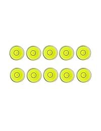 10 x marca de nivel de burbuja de burbujas, mini inclinómetros de nivel de bullseye circular, uso para trípode, fonógrafo, giratorio