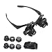 LEMONBEST Watch Repair Magnifier Loupe Jeweler Magnifying Glasses Tool Set with LED Light 10X 15X 20X 25X primary