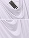 Qearal Summer Tank Tops for Women Cowl Neck Sleeveless Fitted Blouse Shirt (White, S)
