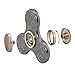 Spinner Fidget EDC ADHD Focus Toy Ultra Durable High Speed 3-6 Min Spins Precision Kirsite (Grey)