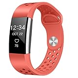 Humenn Fitbit Charge 2 HR Replacement Band, Sky Blue, Large