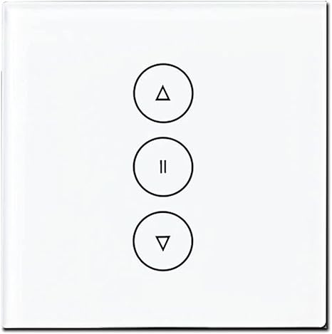 SOLE HOME Interruptor de Cortina Inteligente Conexin Bluetooth Wifi Panel de Interruptor Tctil para Cortina Motorizada Persiana Elctrica Compatible con Alexa Google Home