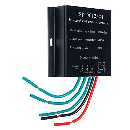 100W-800W DC 12V/24V Wind Turbines Generator Waterproof Battery Charge Controller Regulator - Thumbnail 2