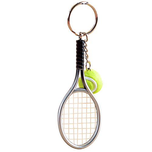 KINGSEVEN Tennis Shape Pendant Charm Keychain Keyring