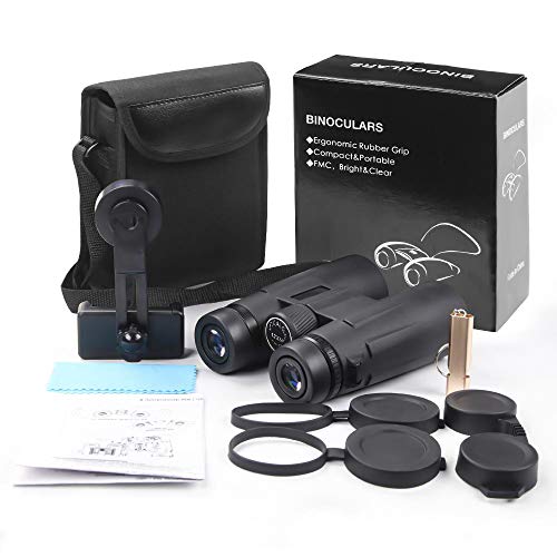 12x50 Powerful Binoculars for Adults, Durable Clear Full-Size Binoculars for Bird Watching Football Safari Sightseeing Climbing Hiking Hunting Traveling Sport with Low Light Night Vision - Thumbnail 6