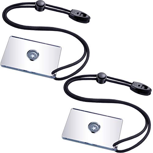 Jetec 2 Pieces Signal Mirror Survival Reflective