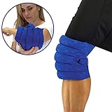 Nature Creation- Knee & Elbow Wrap-Natural Pain Relief-Herbal Heating / Cold Pack- Hot and Cold Therapy (Blue Marble)