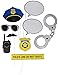 Creative Converting Police Party 10-Piece Photo Booth Prop Kit, One Size
