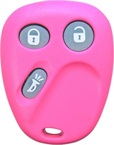 ReplaceMyRemote OEM Electronic Glow in the Dark GM 3 Button Keyless Entry Remote Control Car Key Fob - FCC ID: LHJ011 or Part Number : 21997127 (Pink)