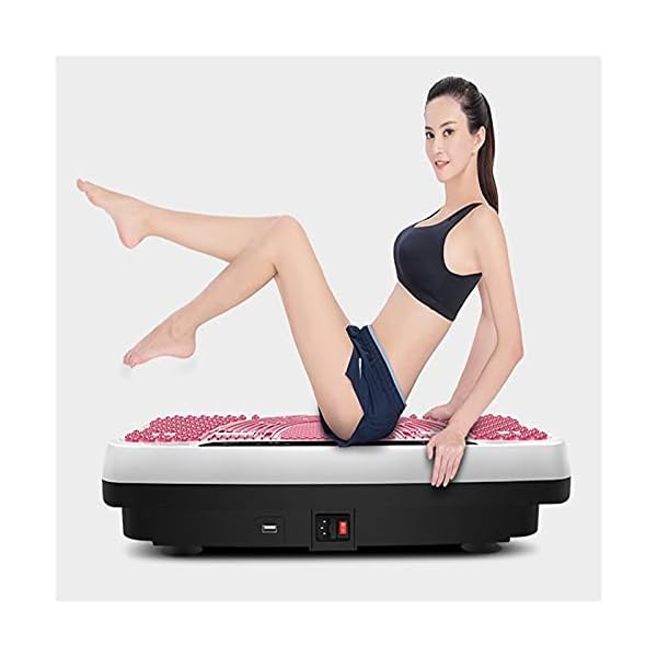 Vibration-Exercise-Machine-Vibration-Plate-3-Program-Modes-99-Levels-2-Resistance-Bandsremote-Control-Vibrating-Home-Power-Plate-Fitness-Trainer-For-Weight-LColorPink-vibration-plate-powerful Vibration Exercise Machine, Vibration Plate, 3 Program Modes, 99 Levels, 2 Resistance Bands,remote Control, Vibrating Home Power Plate Fitness Trainer For Weight L(Color:Pink vibration plate powerful)