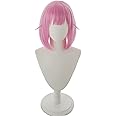 Xingwang Queen Anime Cosplay Wig Short Pink Halloween Party Wigs for Women Girls