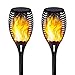 Lapeort Solar Lights Upgraded 96 LED, Waterproof Flickering Flames Torches Lights Outdoor Solar Spotlights Landscape Decoration Lighting Dusk to Dawn Auto On/Off Security Torch Light for Yard (2 Pack)