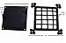 A29® Rectangular Bar Speakeasy Door Grill/Grille with Viewing Door, Cast Iron Decorative Grill for Doors, Windows and Gates, Black Powder Coat Finish, Screen Door Grill, 8.5 x 8.5 Inches