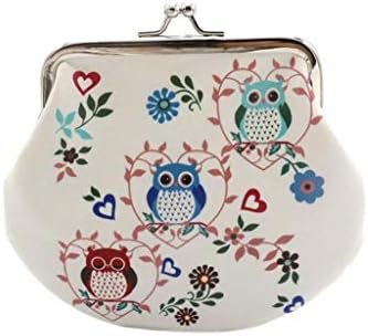 Clearance! Women and Girls Cute Owl Fashion Small Coin Purse Wallet Bag Change Pouch Key Holder (D)