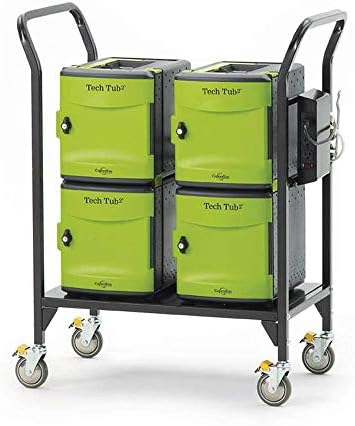 Copernicus Tech Tub2 Modular Charging Cart with Sync and Charge USB Hub - Holds 24 ipads