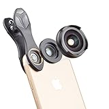 ISSIKI Electronics HD Cell Phone Camera Lens Kit 2 in 1 for iPhone 6/ 6s Plus/ SE/ 7/ Samsung Galaxy S8/ S8+/ S7/ S7 Edge/ S6 Edge/ S5 and Other Android Smart Phone