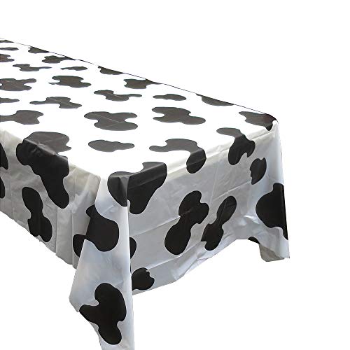 Cow Print Tablecovers (2), Cow Birthday Party Supplies, Farm