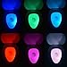 GOODHOME Waterproof Motion/Light Sensor LED, Auto Shut-off 16 Colors Toilet Night Light with 5 Brightness Settings and AA Batteries