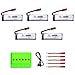 5pcs 3.7V 500mAh Rechargeable Li-Po Batteries with 6in1 Charger Compatible with UDI U818A, U818A-1 U817 U817A RC Drone NOT Compatible with U818A WiFi FPV Discover Model (500mah)